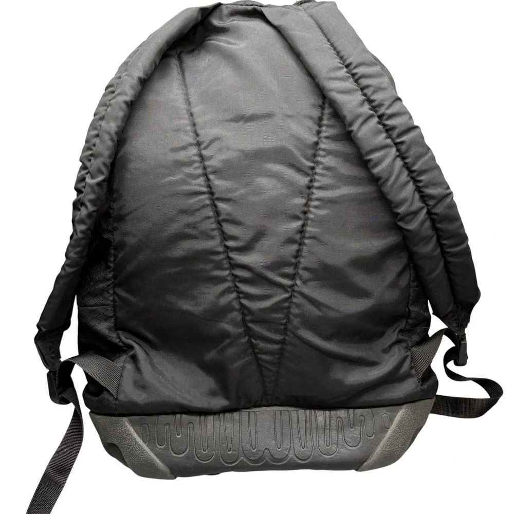 Vintage 90s Jansport Rubber‎ Bottom Black Backpack School Travel Hiking